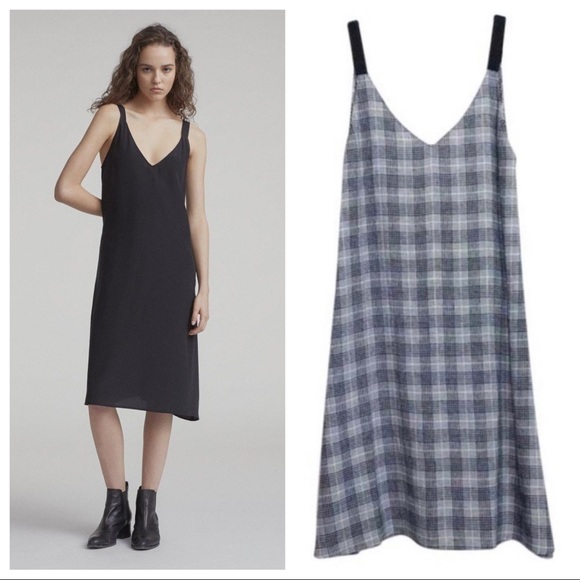 Rag & Bone Zoë Plaid Dress 90’s Y2K Sz M - Picture 1 of 7